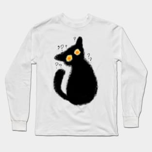 Unsure Cat MS paint Long Sleeve T-Shirt